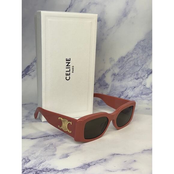 NEW Celine CL40282U Triomphe XL Pink Gold Sunglasses main image 7